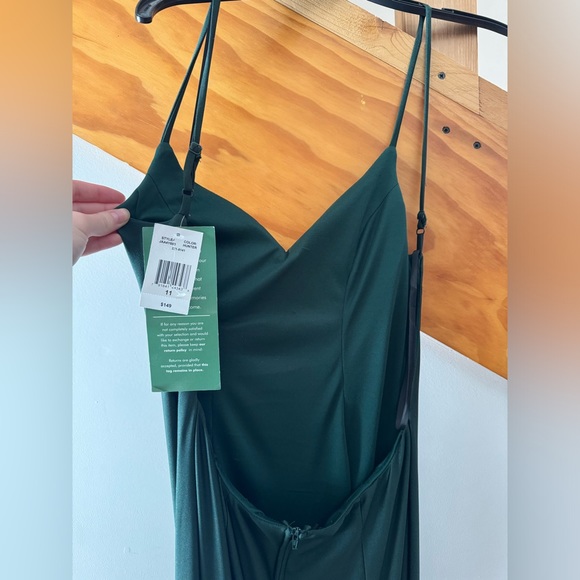 Hunter Green Prom Dress - Picture 3 of 7